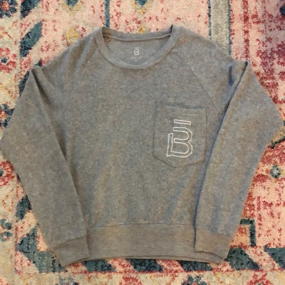 Gray B3 barre3 Pocket Sweater